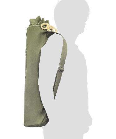Jaegvida Army Green Yoga Mat Storage Bag with Adjustable Strap and Pocket - Buy Online on GoSupps.com
