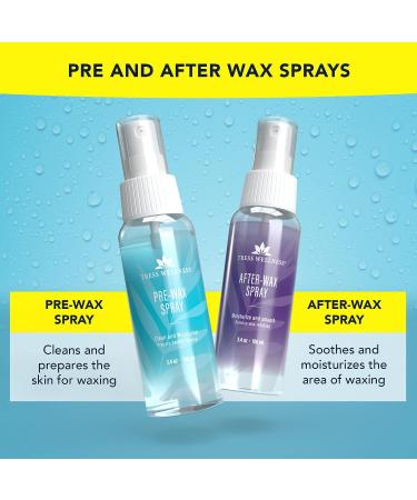 Tress Wellness Bikini Star Hard Wax Beads Kit - 1.2lb with Pre & After Spray - For Sensitive Skin - Up to 50 Waxes - Buy Online on GoSupps.com