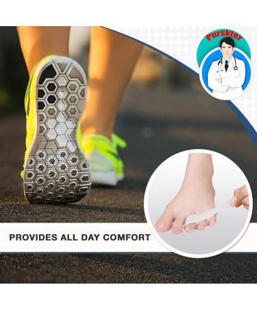 Pinky Toe Separator Tailors Bunion Pads (10PCS) - Gel Protectors Sleeve for Bunions, Overlapping Toes, and Pain Relief - Buy Online on GoSupps.com