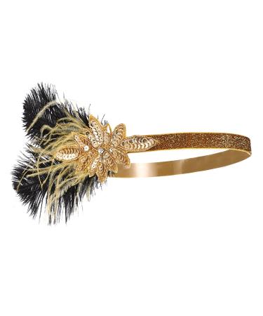 Bridal Hair Accessories Decor Headbands Hair Ties Hair Bands Plume Headband Women Costume Headwear Flapper Headpiece Headdress for Cosplay Sequins Bride Cloth The Photo