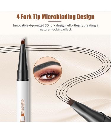 2024 New Magic Eyebrow Pencil - 3D Waterproof Long-Lasting Eyebrow Pen Set of 2 in Light Brown | International Shipping Available - Buy Online on GoSupps.com