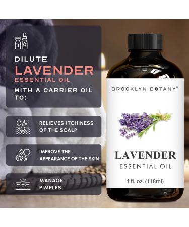 Brooklyn Botany Spearmint & Lavender Essential Oils 4 Fl Oz (Pack of 2) 100% Pure & Natural Calming & Fresh Aromatherapy Blend - Buy Online on GoSupps.com