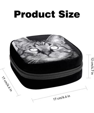 GIAPB Period Bag - Sanitary Napkin Storage & Makeup Pouch (Animal Cat Picture) - Color732 - Buy Online on GoSupps.com