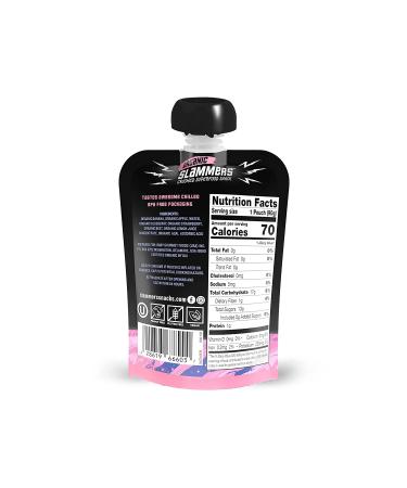 Slammers Organic Superfood Fruit & Veggie Snack Squeeze Pouch - Strawberry & A a - Vegan Non-GMO Gluten-Free - 3.17oz (12 Pack) - Buy Online on GoSupps.com