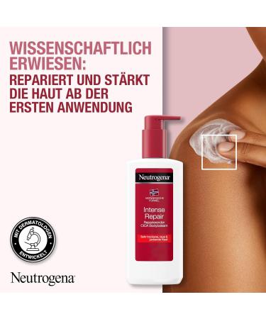 Neutrogena Intense Repair Cica Body Balsam 250ml - Hydrating Body Lotion for Very Dry Skin with Norwegian Formula Panthenol & Allantoin - Regenerating Moisturizer for Intensive Care - Buy Online on GoSupps.com