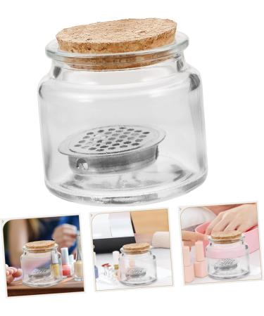 Ipetboom Nail Dappen Dish Nail Cup Glass Acrylic Nail Supplies Dappen Dish Manicure Nail Dish Nail Liquid Holder Dish for Acrylic Nails Nail Dish Cups with Lids Stainless Bracket With Base - Buy Online on GoSupps.com