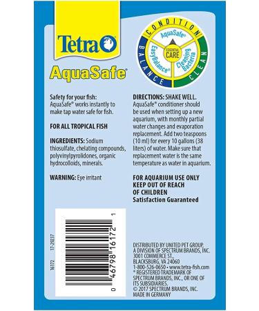 Tetra AquaSafe Fish Tank Water Conditioner 8.45 fl oz | Safe & Pure Aquatic Environment - Buy Online on GoSupps.com