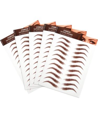 NOLITOY 15 Sheets Eyebrow Stickers Eyebrows Makeup Sticker Makeup Eyebrow Simulation Eyebrow Fake Eyebrows 1 count (Pack of 1) Brownx3pcs - Buy Online on GoSupps.com