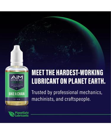PlanetSafe AiM Extreme Duty Bike & Chain Lubricant Bundle - Non Toxic & Non Hazardous - Ideal for Scooters, Mopeds, Motorcycles, and Bicycles - 1oz + 2oz - Buy Online on GoSupps.com