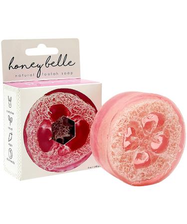 Honey Belle Natural Loofah Soap Rose 5 oz (140 g) (Discontinued Item)