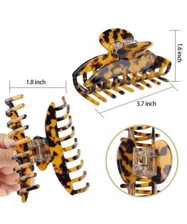 4 PCS 3.7 Inch Large Hair Claw Clips - Strong Hold, Non-slip Accessories for Women and Girls - Buy Online on GoSupps.com