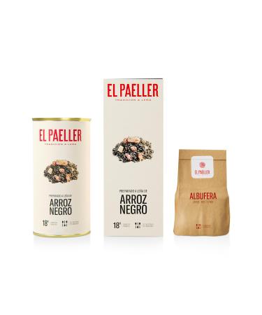 EL PAELLER - Prepared Black Rice | Authentic Flavor Handcrafted | 100% Natural Ingredients from Km.0 | For 2-3 People Gluten Free