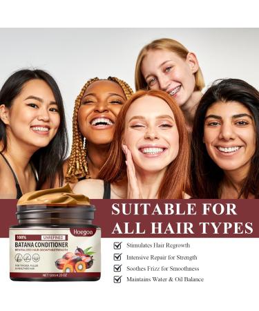 Batana Oil for Hair Growth Batana Oil Batana Oil for Hair 120ml Improves Hair Shine Repairs Damaged Hair Comes with 2 Crescent Moon Spoons - Buy Online on GoSupps.com