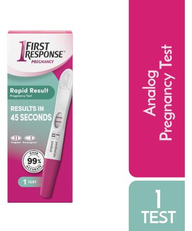 First Response Rapid Result Pregnancy Test Stick Results in 45 Seconds 1 Test Rapid Test 1 count (Pack of 1) - Buy Online on GoSupps.com