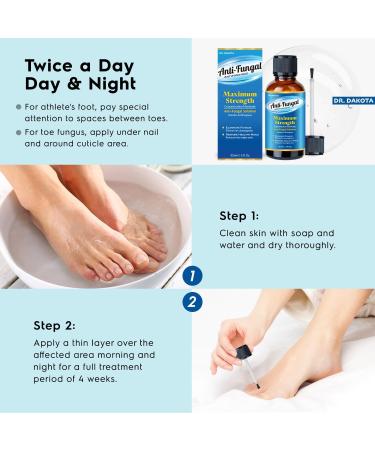 Nail Fungus Treatment For Toenail Fungal Nail Treatment Extra Strength Nail Repair Toe Nail Fungus Treatment Nail Repair Renew Damaged Discolored Foot & Toenails Athletes Foot(30 ml) - Buy Online on GoSupps.com