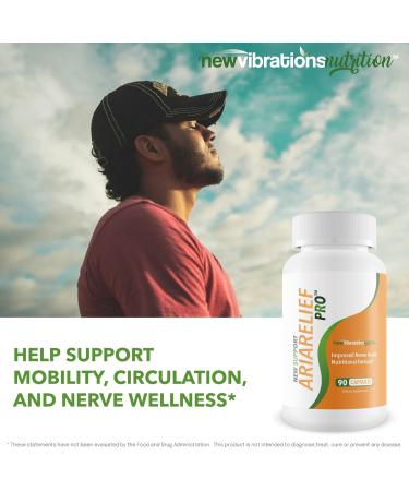 Ariarelief Pro Neuropathy Support Supplement - Our Best B12 Nerve Support Supplement - Nerve Damage Vitamins - Cayenne Pepper Capsules - Okinawa Capsaicin Pills - Ariarelief For Neuropathy Aria Relief - Buy Online on GoSupps.com
