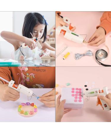 Mini Hot Glue Gun Kit with 30 Glue Sticks - 20W, Heating up Quickly for DIY Crafts and Home Repairs (White) - Buy Online on GoSupps.com
