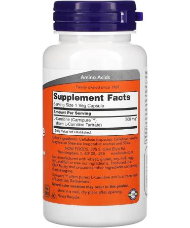 L-Carnitine 500 mg - 60 Capsules | Premium Fat Burner & Energy Booster | Ships Internationally - Buy Online on GoSupps.com