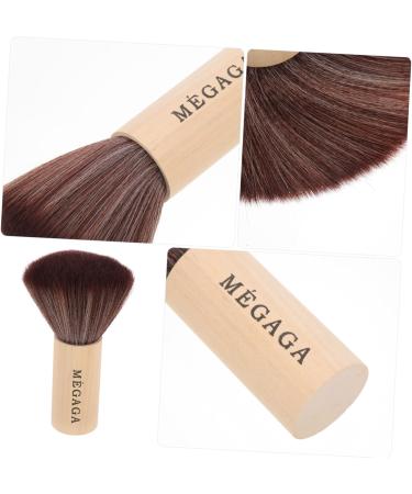 Beaupretty Record Cleaning Brush Short Handle Brush Cheekbone Blusher Face Brush Powder Brush Short Handle Makeup Brush Women Facial Brush Miss Make up Wooden Handle Foundation - Buy Online on GoSupps.com