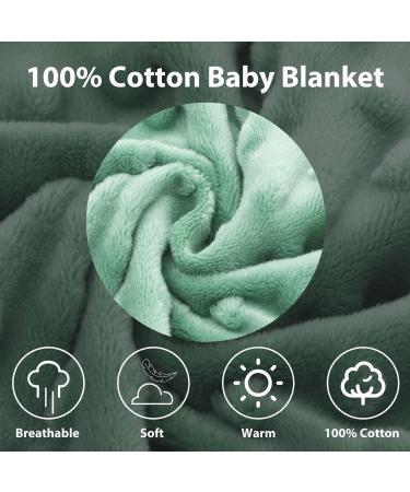 Baby Blanket Swaddle Wrap Winter for Boys Girls | Soft Thick Infant Sleeping Wrap | Warm Unisex Receiving Blankets 6-12 Months (Green Leaves) - Buy Online on GoSupps.com