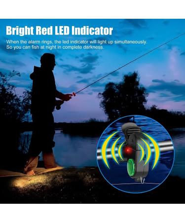 TSV 4 Pack Fishing Bite Alarm Set - Sensitive Electronic Alarms with LED Lights - Clip On Rod for Carp Fishing - Day/Night Alert Bell - Buy Online on GoSupps.com