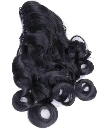 IMISSU Long Curly Claw Ponytail Clip On Hair Extension Pony Tail Hair Piece (Black 1B) - Buy Online on GoSupps.com