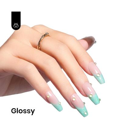 Beetles Mint Green Gel Polish - 15ml Glitter UV Soak Off Nail Polish for DIY Art - Mermaid Turquoise Shimmer - Summer Nail Design - Buy Online on GoSupps.com