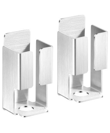 Xilimi toothbrush holder 2 pieces of electrical toothbrush bracket toothbrush holder wall without drilling toothbrush holder holder stainless steel bracket for electrical toothbrush toothpaste facial cleaner - Buy Online on GoSupps.com