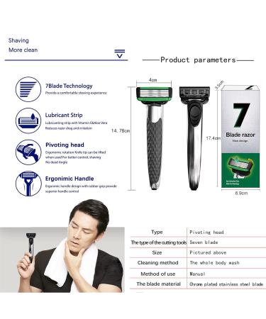 7-Layer Replaceable Metal Shaving Set Precise Grooming Experience | Durable Thanksgiving Gift - Buy Online on GoSupps.com