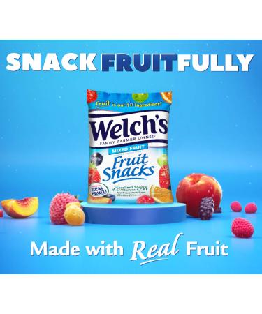 Welch's Fruit Snacks Variety Pack - Mixed Fruit, Island Fruits & Berries, Gluten-Free (Pack of 22, 2.25 oz Bags) - Buy Online on GoSupps.com