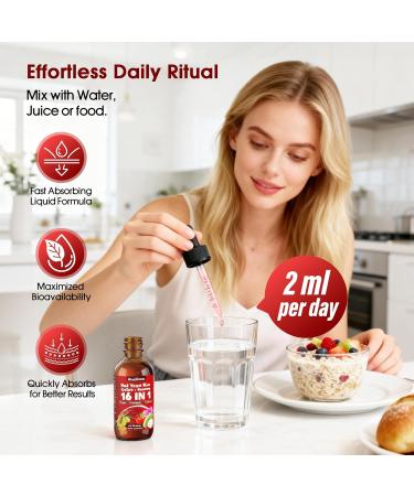 MOSSHFEECO Red Yeast Rice with CoQ10 & Soursop Leaf Extract - Vegan Cholesterol Support Supplement with Red Yeast Rice, Promotes Heart & Immune Health, Non-GMO-2 Fl Oz - Buy Online on GoSupps.com