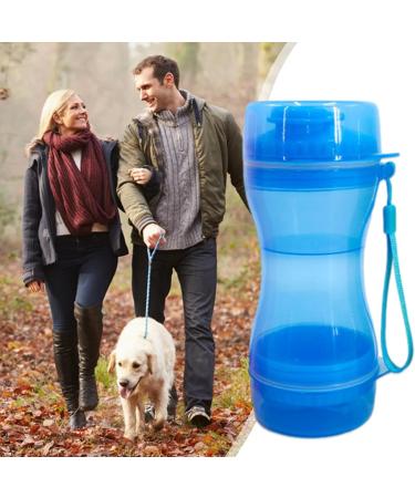Youpo Dog Travel Water Bottle - Portable Double Seal Water Cup for Hiking Camping & Outdoor Adventures - Refrested Proof - Blue - Buy Online on GoSupps.com