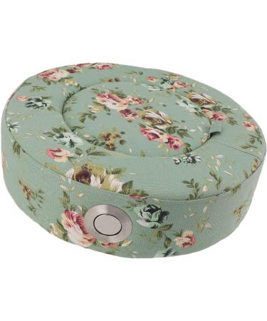 Buy Moxibustion Pillow - Ergonomic Design 360 Rotation Adjustable Temp Large Filling for Meditation - Flower Green - Buy Online on GoSupps.com