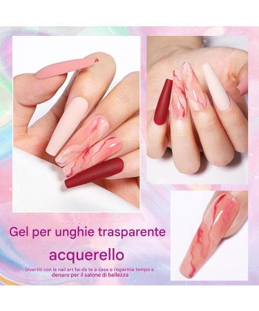  Hogvinnatil Clear Gel Nail Polish | 15ml Water-Based Blossom Top Coat for Girls Diffusion Effects Compact Lightweight UV Nail Polish for Travel Outdoors Home and Travel - Buy Online on GoSupps.com