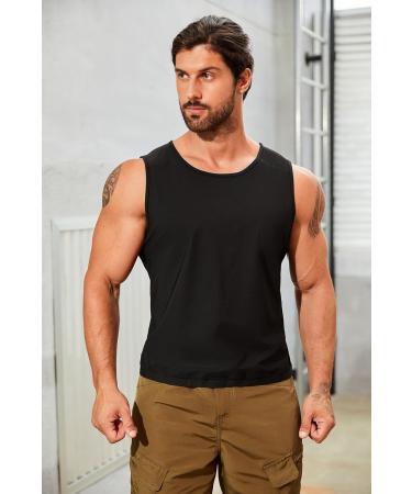 Men's Sauna Sweat Shirt | Body Shaper Compression Vest for Gym & Sports - Black - Buy Online on GoSupps.com
