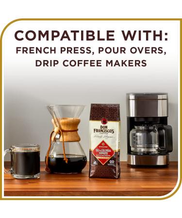 Don Francisco's Kona Blend Medium Roast Whole Bean Coffee 28oz Bag - Buy Online on GoSupps.com