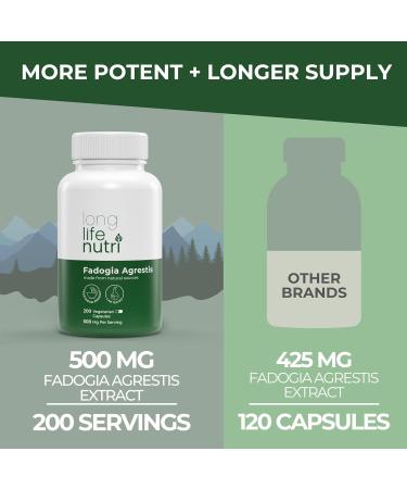 Fadogia Agrestis 500mg - Boost Testosterone Energy & Vitality - 200 Vegetarian Caps - 10:1 Extract - American Made - Buy Online on GoSupps.com