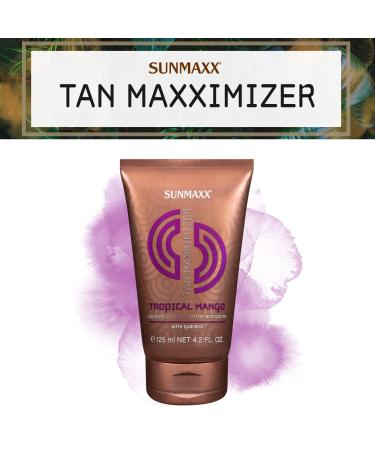 Sunmaxx Tan Maxximizer Tropical Mango Tanning Lotion - Fruity Aroma & Guarana Extract for a Uniform Tan - Buy Online on GoSupps.com