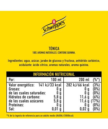 Schweppes Tnica Water Bottles 1 L Pack of 6 - Buy Online on GoSupps.com