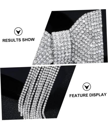 FRCOLOR Wedding Rhinestone Bow Tassel Hair Clip veils for brides rhinestone hair bowknot clip hair bow crystal bow clip veil hair bow luxurious bridesmaid rhinestones Bridal Hair Clip - Buy Online on GoSupps.com