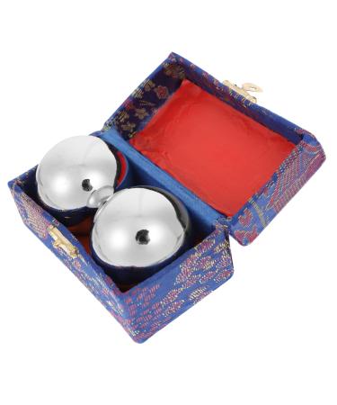 Clispeed 1 set Baoding iron ball stone baoding balls Marble toy Baoding balls train hand training balls marble-baoding balls bath balls made of stainless steel metal sports ball massage 4.5x4.5cm silver empty
