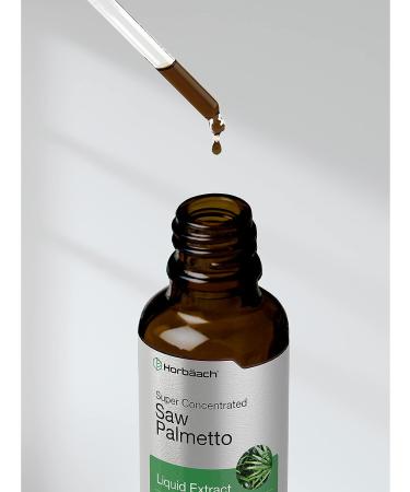 Saw Palmetto Liquid Extract 2 Oz - Alcohol Free Vegetarian Non-GMO Herb Supplement by Horbaach - Buy Online on GoSupps.com