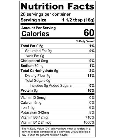 Nutritional Yeast Flakes 1 lb - Fortified, Gluten-Free, Non-GMO - Vegan & Vegetarian Support Formula by Medley Hills Farm - Buy Online on GoSupps.com