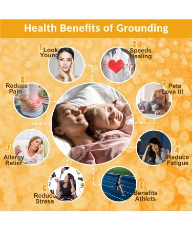 Grounding Sheet Therapy Grounding Sheet with Grounding Conductive Cord Conductive Grounding Mat for Better Sleep Reduce Pain and Inflammation (Half Sheet 36" 90") - Buy Online on GoSupps.com