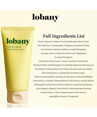 lobany Papaya Enzyme Gentle Daily Cleanser Sulfate-Free Face Wash with Tocopherol for Blackhead Removal pH 5.5 Weak Acidic Antioxidant Vitamins A B C Korean Skincare (150ml/5.07 fl.oz.) - Buy Online on GoSupps.com