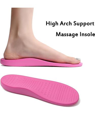 INMINPIN Orthopedic Garden Clogs with Arch Support & Plantar Fasciitis Insoles - Sweet Pink (Size 8-9 Women/6-7 Men) - Buy Online on GoSupps.com