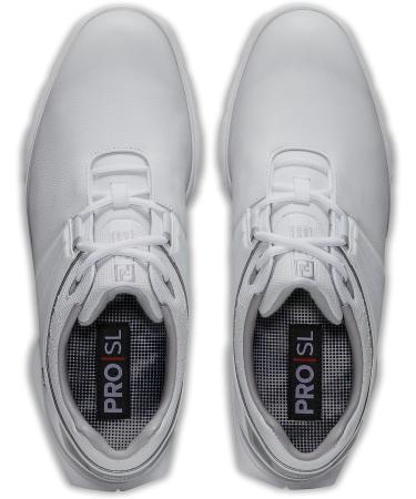 FootJoy Men's Pro/SL Golf Shoes 9.5 - White/Navy/Red | Premium Performance and Style - Buy Online on GoSupps.com