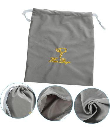 Healeved Fabric Hair Dryer Bag Drawstring Hair Dryer Travel Pouch Hair Dryer Storage Grey 30.00X25.00X0.50CM Grey - Buy Online on GoSupps.com