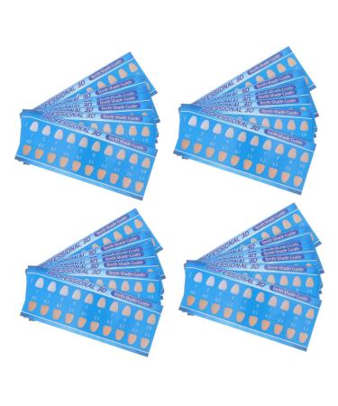 BUIFULSIC 30S tooth coloring card tooth white diagram deliveries teeth color tooth paint deliver care clothes teeth delivers shadow guide color of the teeth care supplies paper equipment