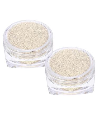 Angoily 2pcs Eye Shadow Loose Eyeshadow Glitter Set Pigment 1 count (Pack of 1) Golden